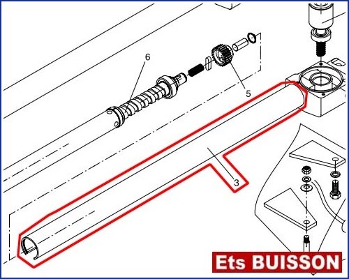 BENINCA DU.30 dx - Tube N°3 Ref. 9686452